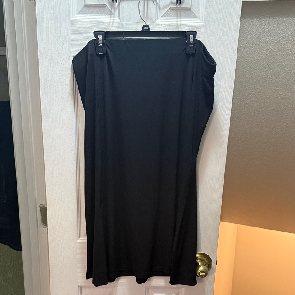 Lane Bryant Elegant Black Pencil Skirt with two front leg slits
